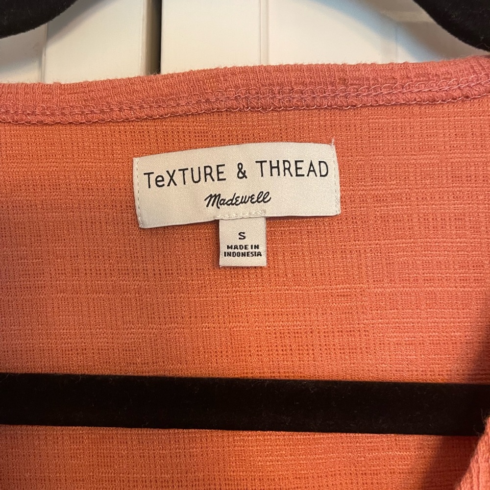 Madewell Orange Wrap Blouse - Picture 6 of 7